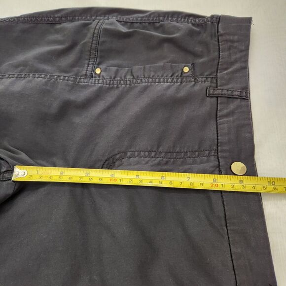 Chico's Pants Womens Size 0 Black Ankle Roll Tab Hem Pockets Stretch Casual - Picture 10 of 16
